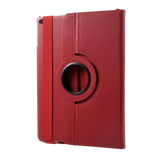 360 asteen pyörivä kotelo iPad 9.7 (2018)/9.7 (2017) /Air 2/Air - punainen