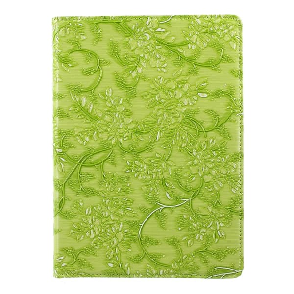 Fodral iPad (2017/2018) / iPad Air, 360 rotation Blommor - Grön
