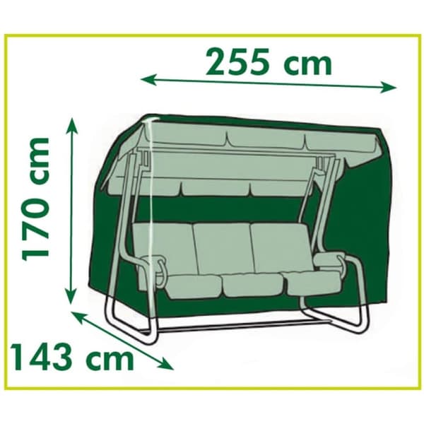 Nature vidaXL Överdrag till hammock 255x170x143 cm