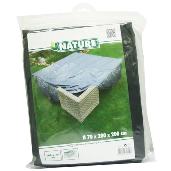 Nature Hagemøbeltrekk for lavt bord og stoler 200x200x70 cm