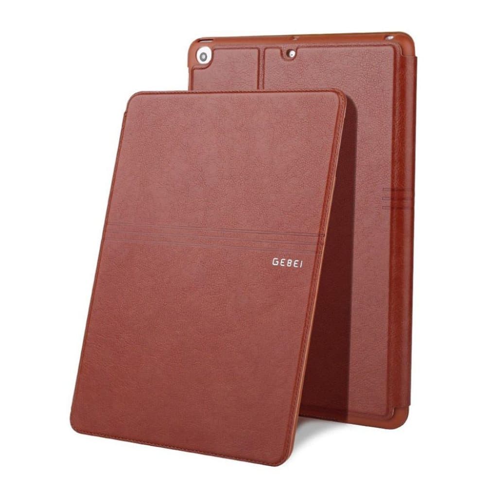 GEBEI iPad (2018) crazy horse Mønster PU læder flip etui - B