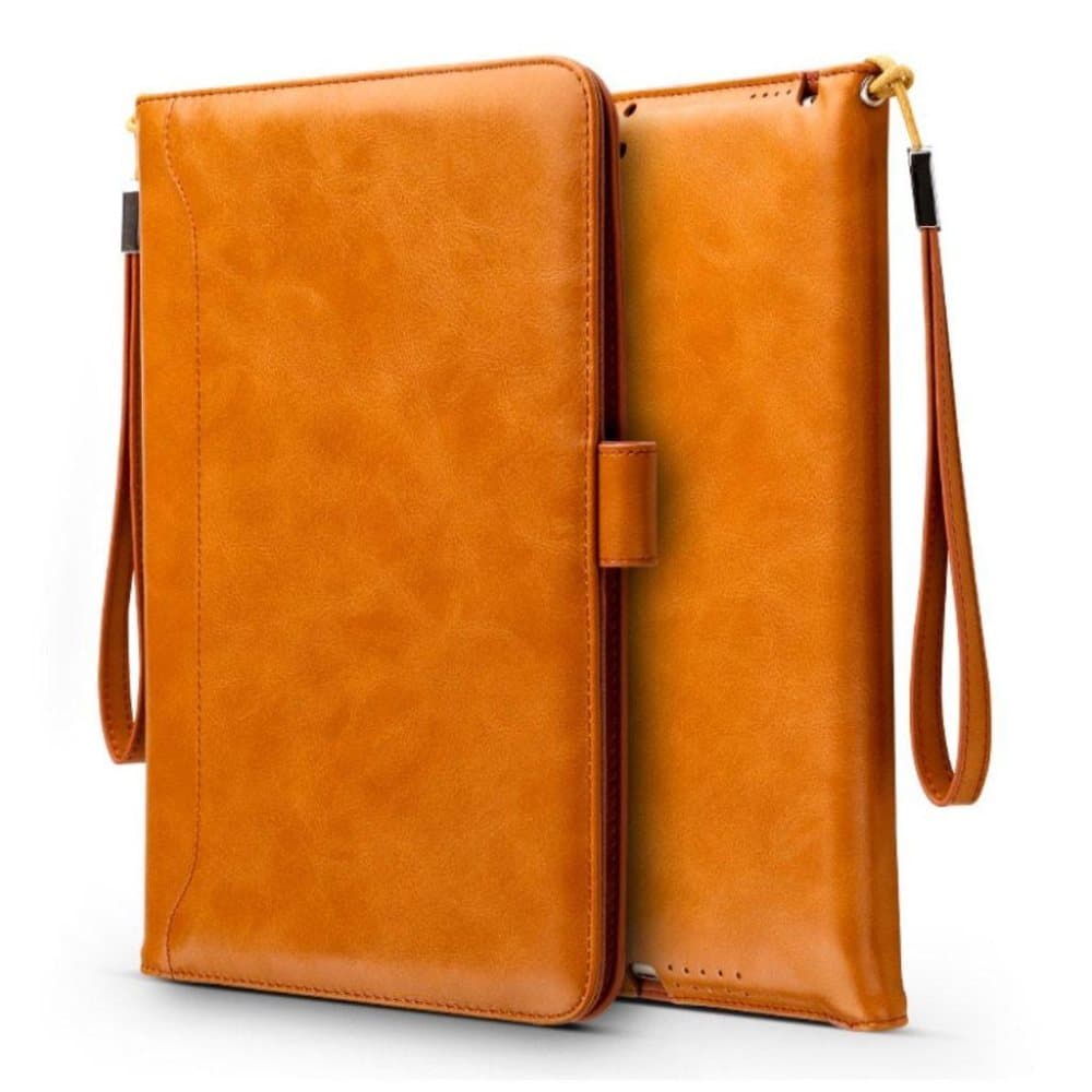 iPad (2018) auto-vågn/sov smart PU læder flip etui - Brun
