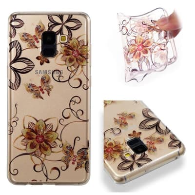 IMD Samsung Galaxy A8 (2018) glitter pulver TPU etui - somme