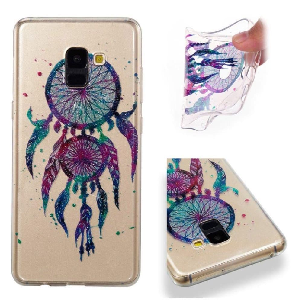 Samsung Galaxy A8 (2018) mobilskal i TPU material IMD glitte