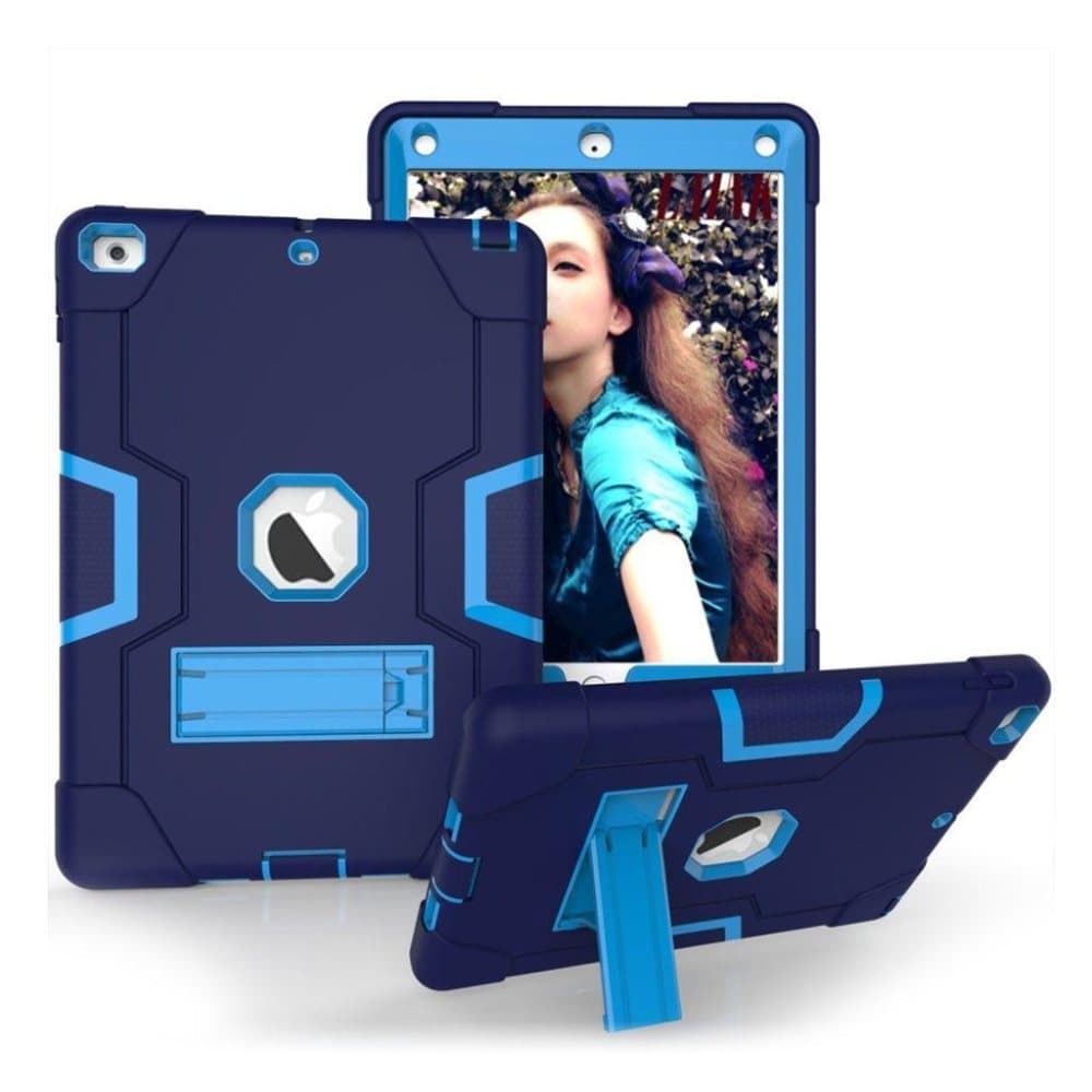 iPad (2017) kaksivärinen suojakuori - Sininen