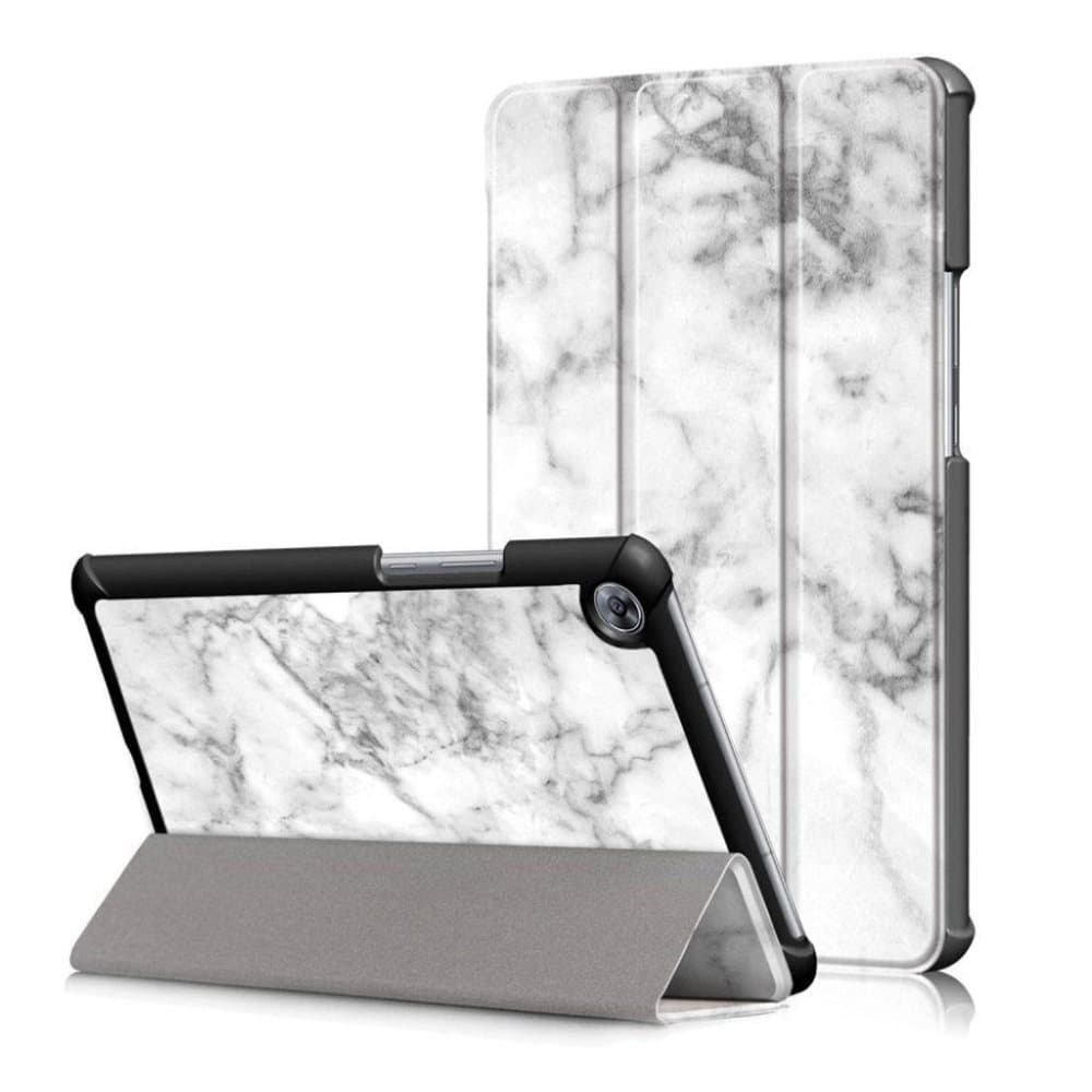 Huawei MediaPad M5 8 mønstret tre-fold PU læder flip etui -