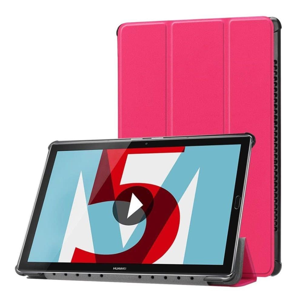Huawei MediaPad M5 10 tre-fold folio PU læder flip etui - Ro