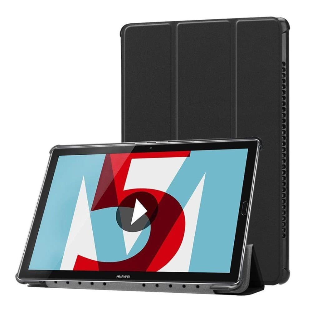 Huawei MediaPad M5 10 tre-fold folio PU læder flip etui - So