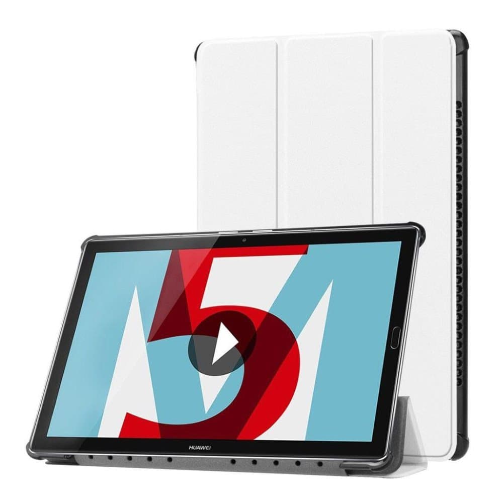 Huawei MediaPad M5 10 tre-fold folio PU læder flip etui - hv
