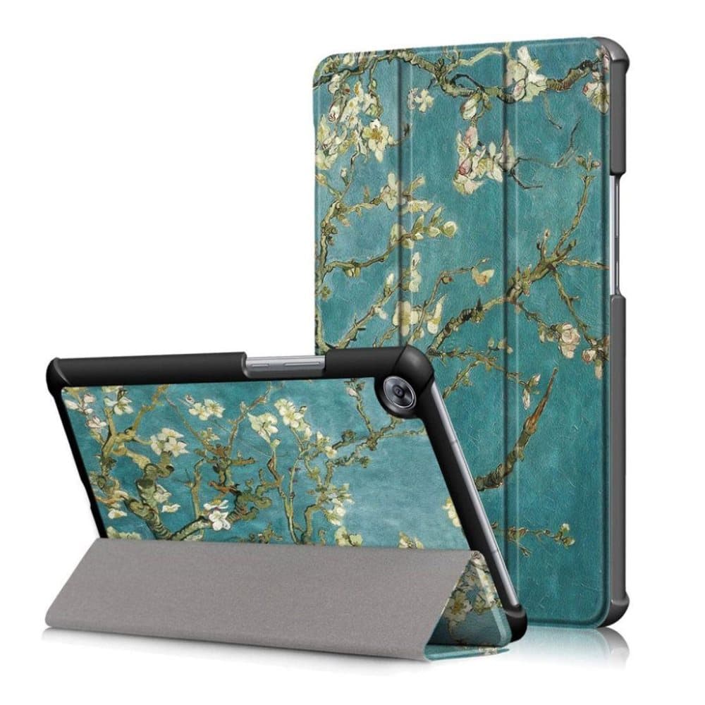 Huawei MediaPad M5 8 mønstret tre-fold PU læder flip etui -