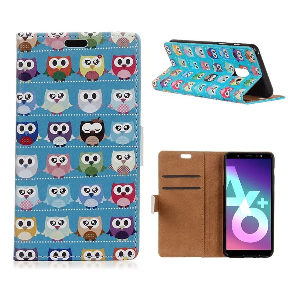 Samsung Galaxy A6 Plus Kuvio Nahka Lopmakko Kuori - Ihanat P