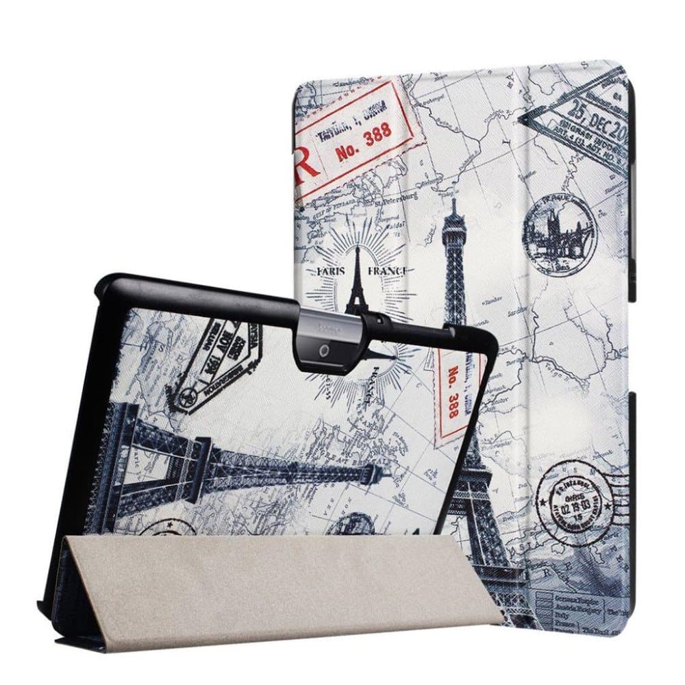 Acer Iconia Tab 10 B3-A30 vintage nahkakotelo - Eiffel torni