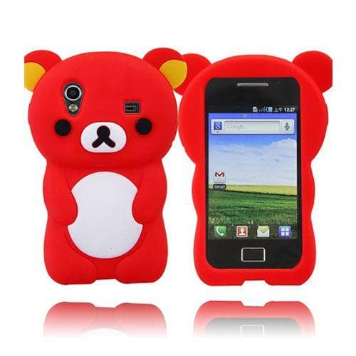 Cute Bear (Rød) Samsung Galaxy Ace Cover