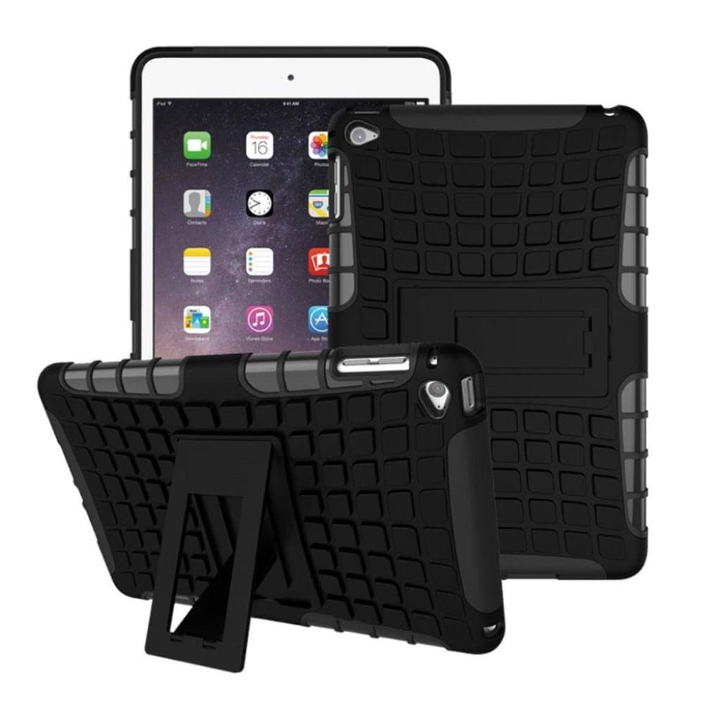 iPad Mini 4 siliconecover med kickstand - Sort