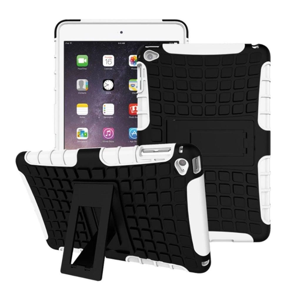 iPad Mini 4 siliconecover med kickstand - Hvid