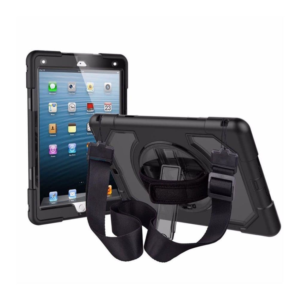 iPad (2018) robust kickstand hybrid etui - Grå