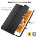 Miniatyrbild 2 av 5: iPad Mini 2019 / Mini 4 Slim fit tri-fold fodral - Svart