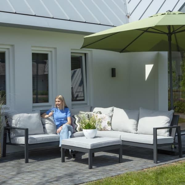 Madison Överdrag till lougegrupp 320x255x70cm höger grå