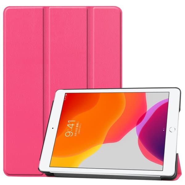 Apple iPad 10.2 2021/2020/2019 Trifoldet Stand Tablet-Taske -Rose
