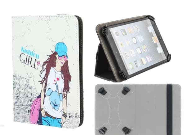 Universal Flip Fodral för 7"-8" Surfplattor - Fashion Girl