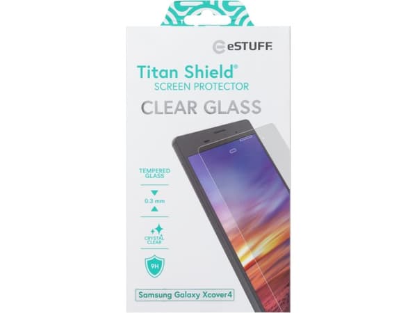 eSTUFF Samsung Galaxy Xcover 4 Clear, Samsung, Galaxy Xcover 4, Galaxy Xcover 4S, Asennus kuivana, Naarmuuntumisenkestävä, Putoamisenkestävä, Läpinäk