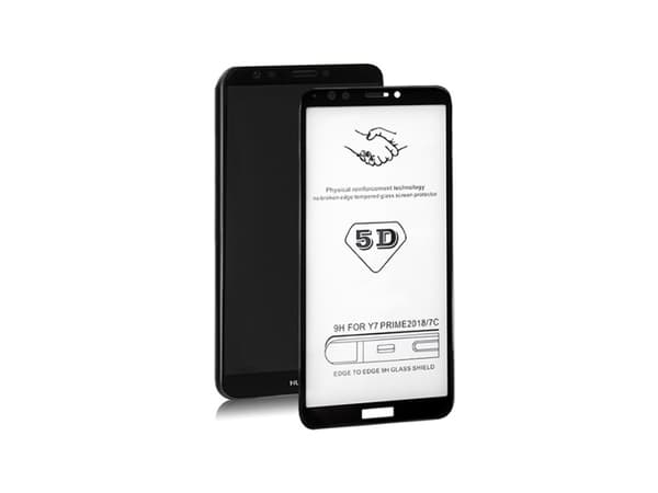Qoltec 51587, Huawei, Y7 Prime, Pölynkestävä, Naarmuuntumisenkestävä, Musta, 1 kpl