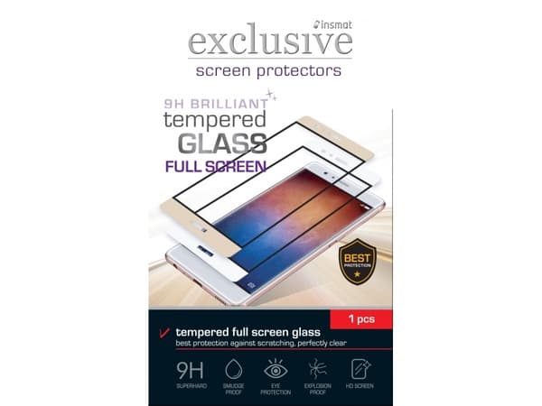 Insmat Full Screen Brilliant Glass - Skjermbeskyttelse for mobiltelefon - glass - blank - for Samsung Galaxy Xcover 4
