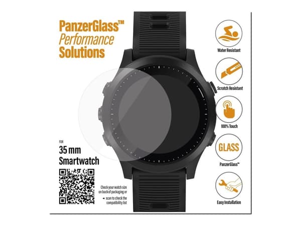 PanzerGlass Original - Näytönsuoja älykellolle - lasi - kristallinkirkas - Garmin Forerunner 245:lle