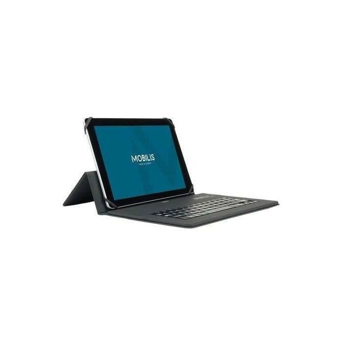 Mobilis Protective Cover Universal Folio etuier til 9-11 '' tabletter med fransk Bluetooth-tastatur - Sort
