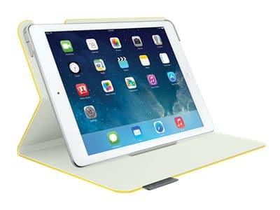 Logitech Folio Protective Case - Beskyttende kasse til nettbrett - solsikkegul - for Apple iPad Air (1. Generation)