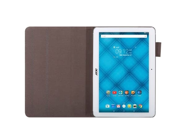 Acer Portfolio - Skyddsfodral vikbart fodral för surfplatta - månstensvit - för ICONIA ONE 10 B3-A10