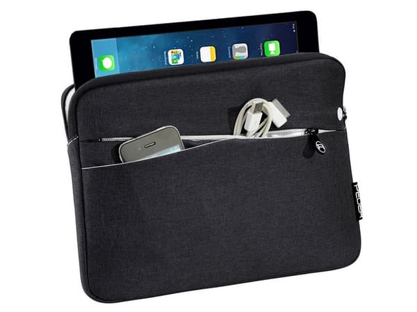 PEDEA Fashion - Eske for nettbrett - nylon - svart - 12.9" - for Apple 12.9-inch iPad Pro (1. generasjon, 2. generasjon)