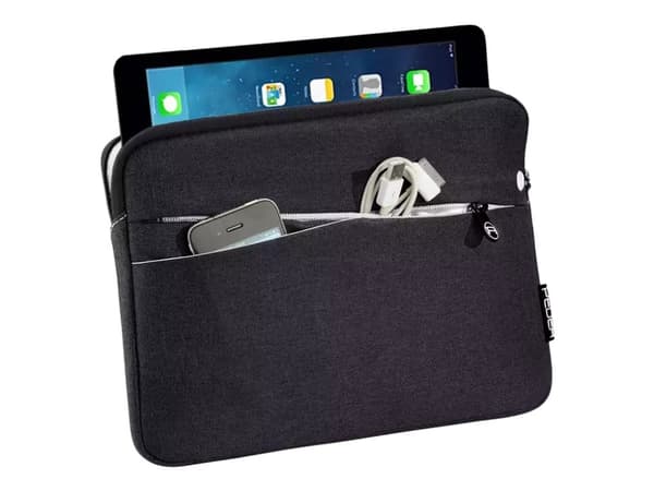 PEDEA Fashion - Eske for nettbrett - nylon - svart - 12.9" - for Apple 12.9-inch iPad Pro (1. generasjon, 2. generasjon)