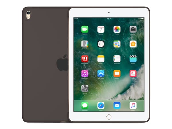 Apple - Baksidesskydd för surfplatta - silikon - kakao - 9.7"