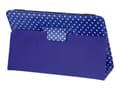 Miniatyrbild 4 av 5: Hama "Polka Dot" - Vikbart fodral för surfplatta - polyester - blå - 10.1"
