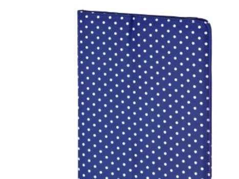 Hama "Polka Dot" - Vikbart fodral för surfplatta - polyester - blå - 10.1"
