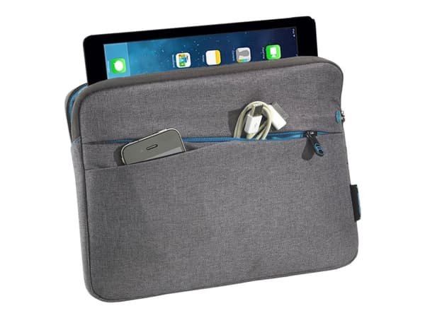 PEDEA Fashion - Eske for nettbrett - nylon - grå - 12.9" - for Apple 12.9-inch iPad Pro (1. generasjon, 2. generasjon)