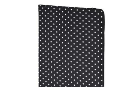 Hama "Polka Dot" - Lommebok for nettbrett - polyester - svart - 8"