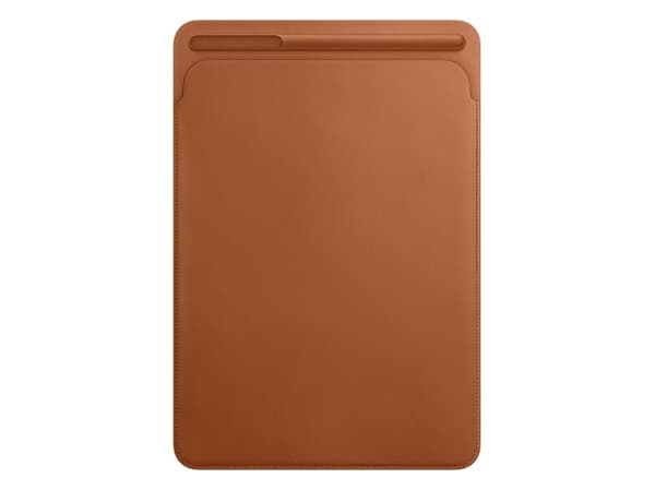 Apple - Skyddshölje för surfplatta - läder - sadelbrun - 10.5"