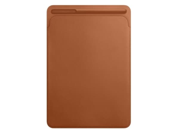 Apple - Skyddshölje för surfplatta - läder - sadelbrun - 10.5"