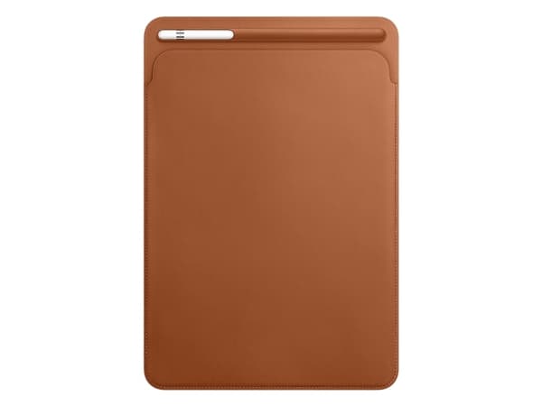 Apple - Skyddshölje för surfplatta - läder - sadelbrun - 10.5"