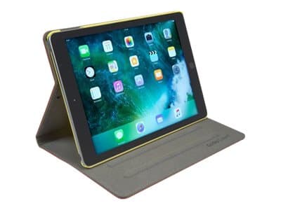 Gecko Easy-click - Vikbart fodral för surfplatta - polyuretanläder - gul, brun - för Apple 9.7-inch iPad (5:e generation)