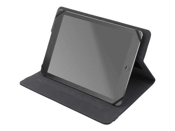 DELTACO TPF-1220 - Vikbart fodral för surfplatta - konstläder - svart - 10.1"