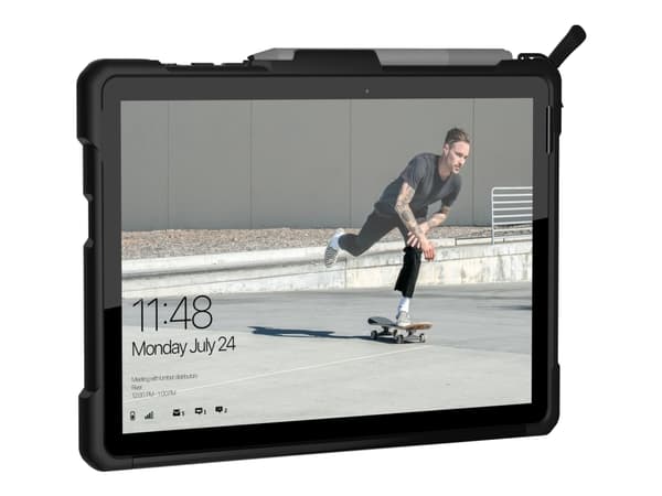 UAG Case for Microsoft Surface Go 3/Go 2/Go [10.5-inch] - Metropolis Black - Baksidedeksel for nettbrett - robust - aluminium - svart - 10.5" - for M