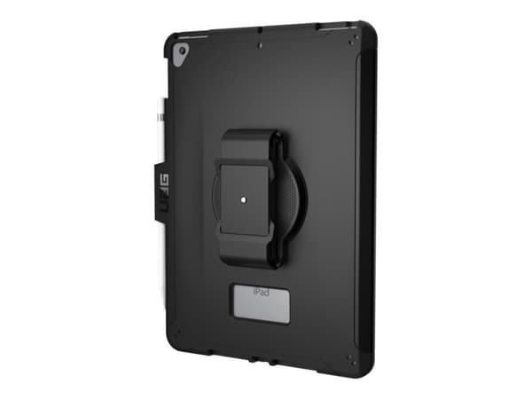 UAG Case for iPad 10.2-in (9/8/7 Gen, 2021/2020/2019) - Scout w/ Handstrap Black - Baksidedeksel for nettbrett - 10.2" - for Apple 10.2-inch iPad (7.