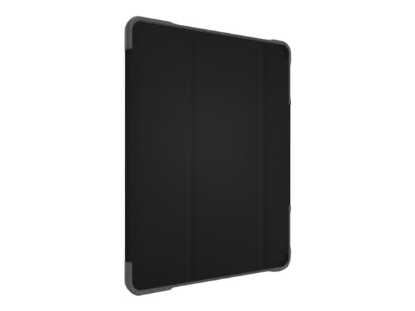 STM dux Plus Duo - Lommebok for nettbrett - robust - polykarbonat, termoplast-polyuretan (TPU) - svart - akademisk - for Apple 10.2-inch iPad (7. gen