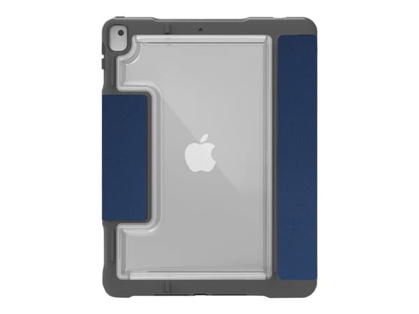 STM dux Plus Duo - Lommebok for nettbrett - polykarbonat, termoplast-polyuretan (TPU) - midnattsblå - for Apple 10.2-inch iPad (7. generasjon)