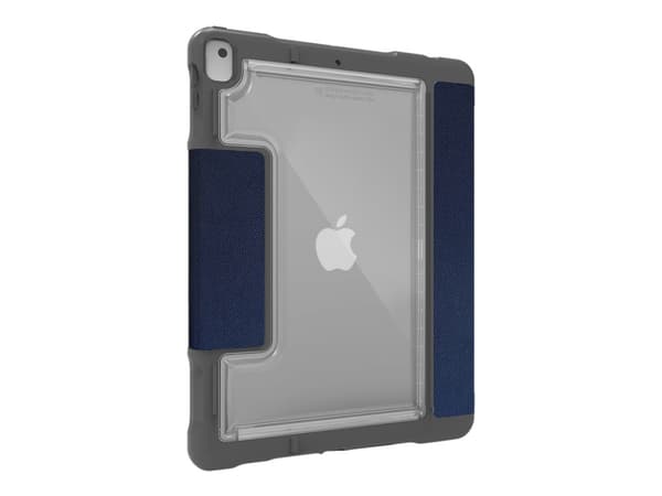 STM dux Plus Duo - Lommebok for nettbrett - polykarbonat, termoplast-polyuretan (TPU) - midnattsblå - for Apple 10.2-inch iPad (7. generasjon)