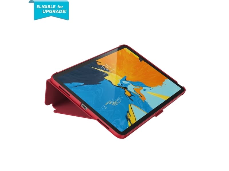 Speck Balance Folio - Lommebok for nettbrett - polykarbonat, IMPACTIUM - pulsrød - 11" - for Apple 11-inch iPad Pro (1. generasjon)