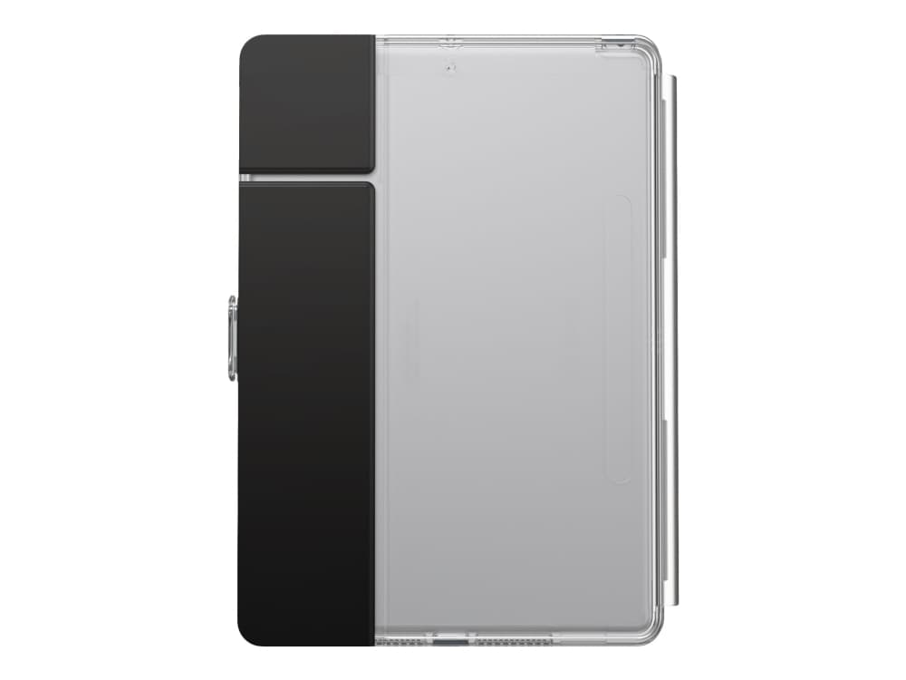 Speck Balance Folio Clear - Lommebok for nettbrett - blank, metallisk lagermetallgrå - smaldesign - 10.2" - for Apple 10.2-inch iPad (7. generasjon,